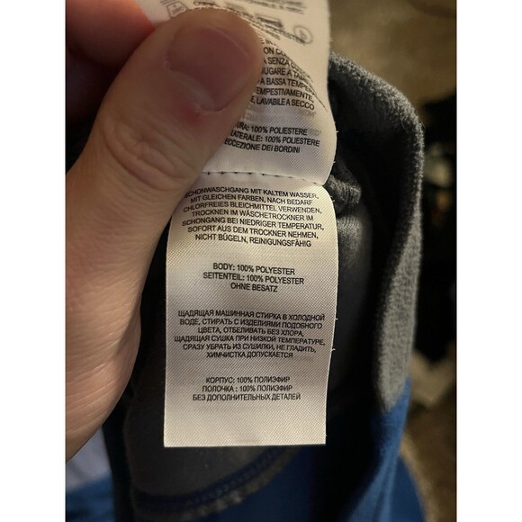 Columbia Mens XL Blue & Gray Long Sleeve 1/4 Zip Pullover Fleece Sweater - Picture 5 of 5